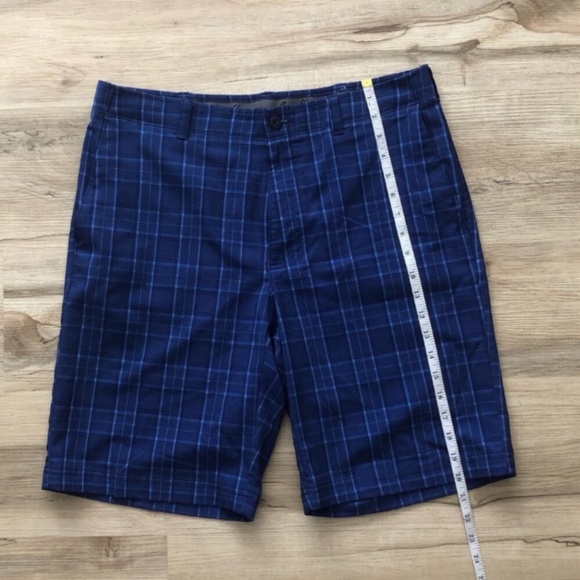 Ben Hogan Blue Flat Front Shorts Classic Style - Picture 3 of 5
